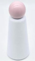 Skittle bottle white, pink bottle head, vacuum bottle, hot and cold liquids, 500ml capacity, BPA free