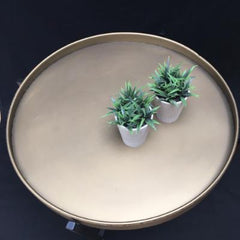 Tortola Coffee Table in Bronze and Black Metal