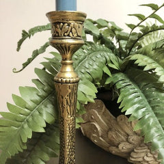 Bird Feet Antique Brass Candle Holder  Close up View