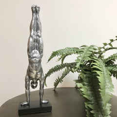 Gymnast Antique Silver Sculpture