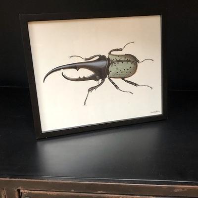 Beetle Poster & Black Frame by VanillaFly
