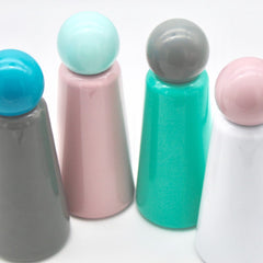 Skittle Water Bottle, White & Pink Top