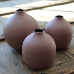 Rayat Vase, Matt Pink, Small