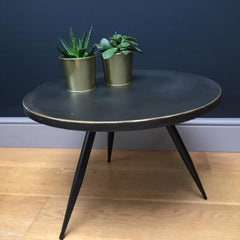 Tortola Retro Styled Bronze Side Table, Medium