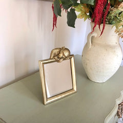 Gold Monkey Table Mirror