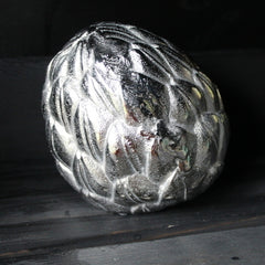 Silver Aluminium Artichoke Sculpture