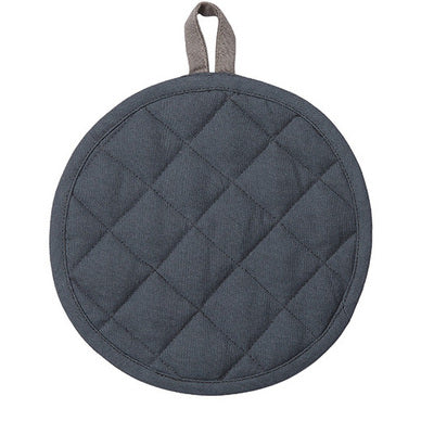 Pot Holder Barista-Style in Gunmetal Grey British Colour Standards, featuring a loop for easy use, in gunmetal grey